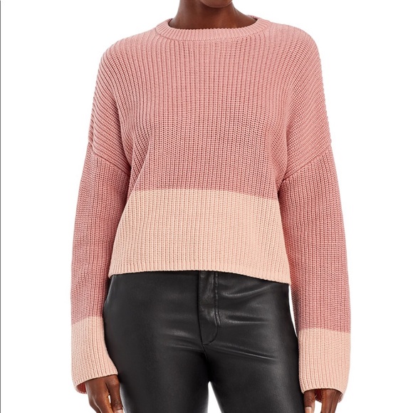 525 Cropped Color Block Sweater - Picture 1 of 4